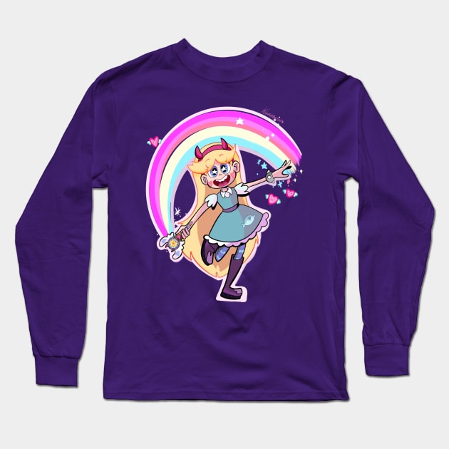 Star butterfly Long Sleeve T-Shirt by Klaudiapasqui 96